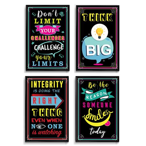 Inspirational Posters, Motivational Posters, Classroom Posters, Positive Quotes Wall Decor ...
