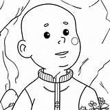 Adventurous Caillou Coloring Page  Pagescom sketch template