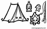 Camping Gear Coloring Pages Download And Print For Free sketch template