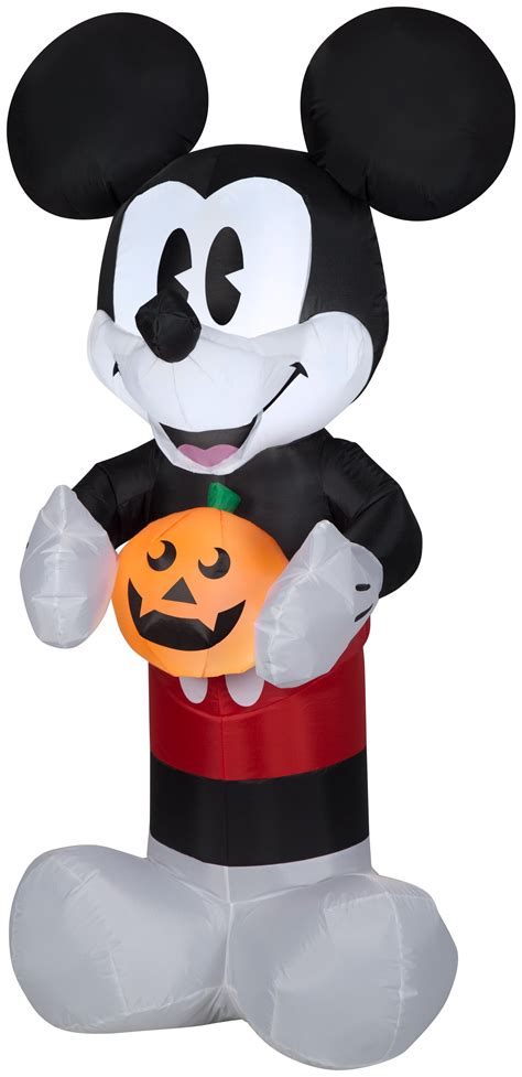 Airblown Inflatable Retro Mickey Mouse with Pumpkin 5ft tall - Walmart.com