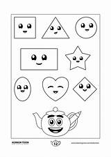 Printable Shapes Simple Illustrations For Preschool Coloring Pages  sketch template