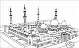 Blue Mosque Coloring Page Pages sketch template
