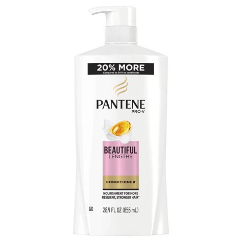 Pantene Conditioner, Beautiful Lengths for Strong Hair, 28.9 fl oz ...