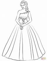 Coloring Pages For Girls Dresses  Team sketch template