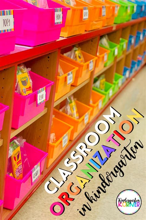 Classroom Organization Ideas for Kindergarten - Kindergarten Korner - A ...