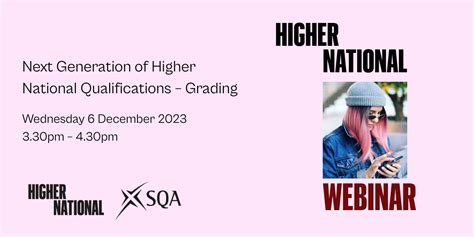 SQA Next Generation of Higher National Qualifications – Grading webinar - Wednesday 6 December ...