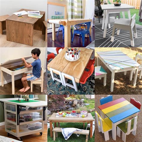 39 Easy DIY Kids Table And Chair Ideas You Can Build!