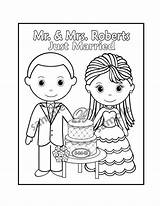 Printable Personalized Wedding Coloring Activity Book Favor Kids 85 X  sketch template