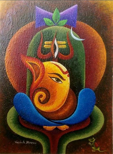 paintings: Top 20 Lord Ganesha paintings to print and decorate your home | Ganesh art paintings ...