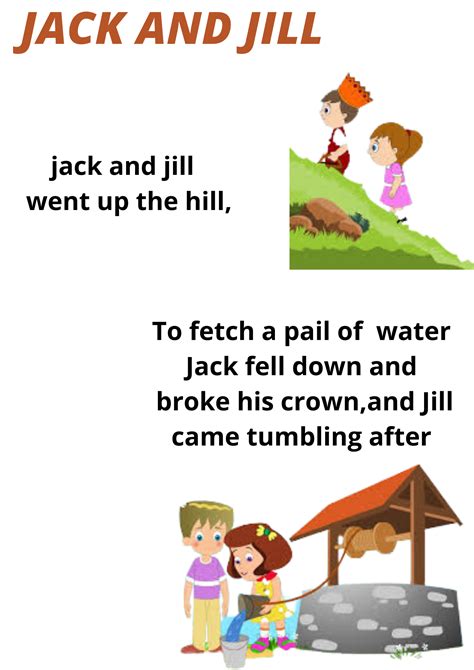 World information: Jack and Jill poem #JACK AND JILL PIC