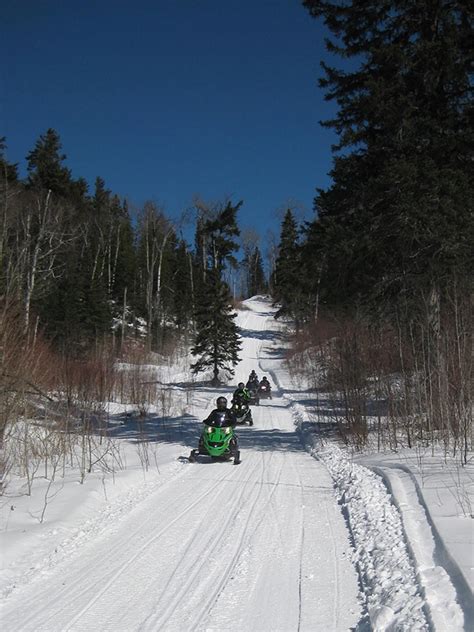 Snowmobile Trails on the North Shore MN