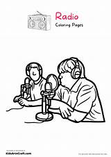Radio Coloring Pages For Kids Free Printable  Art & Craft sketch template