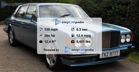 Bentley Turbo R specs (1995-1997): performance, dimensions & technical specifications - encyCARpedia