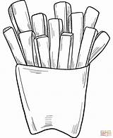 French Fries coloring Page  Free Printable Coloring Pages sketch template