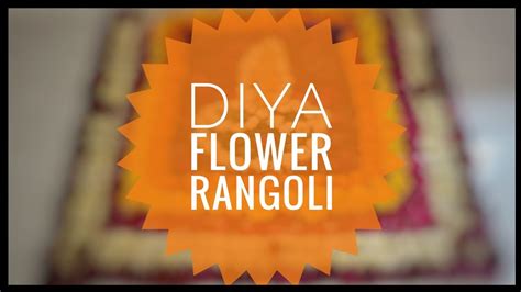 diya rangoli || diya made with flowers || flower rangoli design for diwali || Diwali rangoli ...