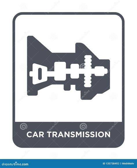 Car Transmission Icon in Trendy Design Style. Car Transmission Icon Isolated on White Background ...