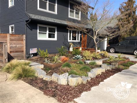 Drought Tolerant Landscape Design for Small Portland Front Yard - Landscape Design In A Day