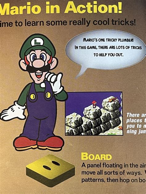 Luigi IS In super Mario RPG (just in the manual…) : r/retrogaming