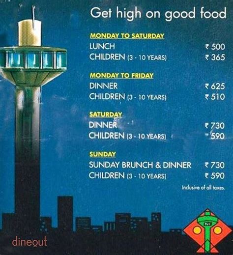 Menu of Patang - The Revolving Restaurant, Ellis Bridge, Ahmedabad | Dineout discovery