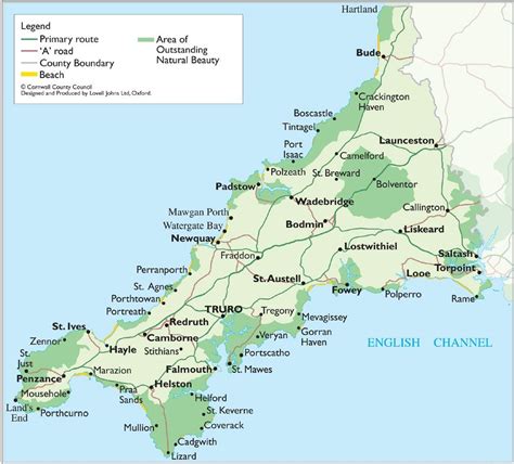 Cornwall Map See map details From visitcornwall.com | Cornwall map, Cornwall england, Cornwall