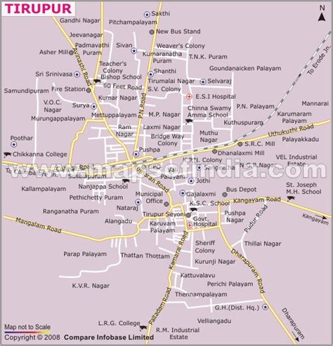 Tiruppur Location Map, Where is Tiruppur