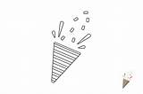 Coloring New Year Confetti Graphic By Studioisamu · Creative Fabrica sketch template