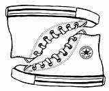 Converse Sketch Drawing Coloring Page Shoes sketch template
