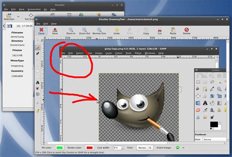 gratis - Simple program to edit screenshots (add texts and arrows, mark stuff) on Linux ...