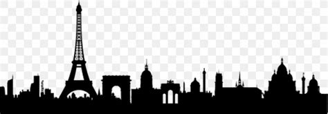 Paris Skyline Silhouette Mural Wall Decal, PNG, 868x304px, Paris, Black ...