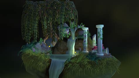 Waterfall Diorama - Download Free 3D model by leah (@leahswain) [40ed174] - Sketchfab