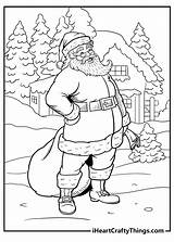 Free Printable Santa Coloring Pages A Festive Activity For Kids sketch template