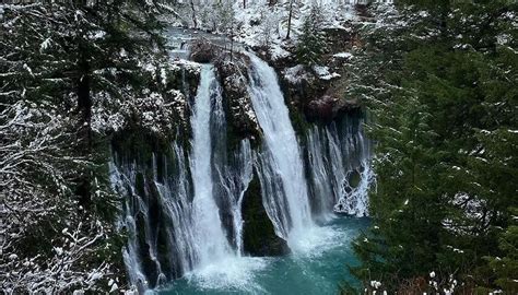 Burney Falls is Looking Absolutely Breathtaking Right Now Covered in Snow - Active NorCal