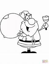 Santa Claus Ringing The Bell coloring Page  Free Printable Coloring Pages sketch template