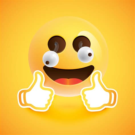 Smiley Emoji With Thumbs Up