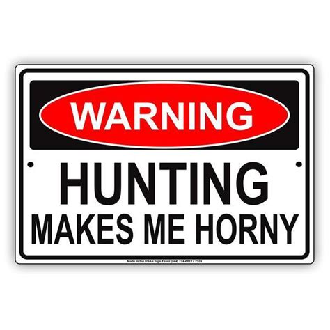 Hunting Signs | Metal Funny Hunter Signs | Hunter Gifts - Sign Fever