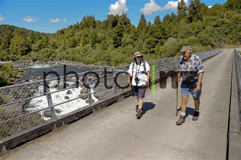 Birdge across Whakapapa River - New Zealand Stock Photos by Malcolm ...