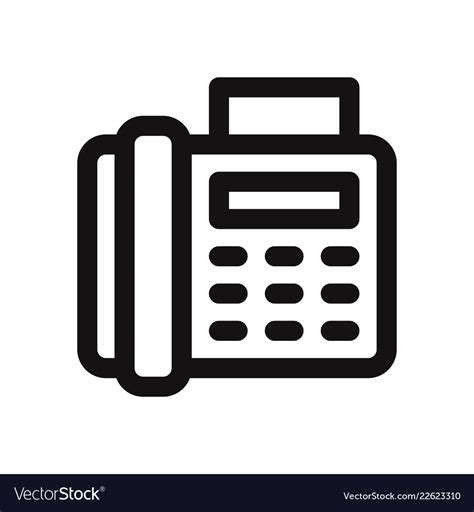 Fax icon Royalty Free Vector Image - VectorStock