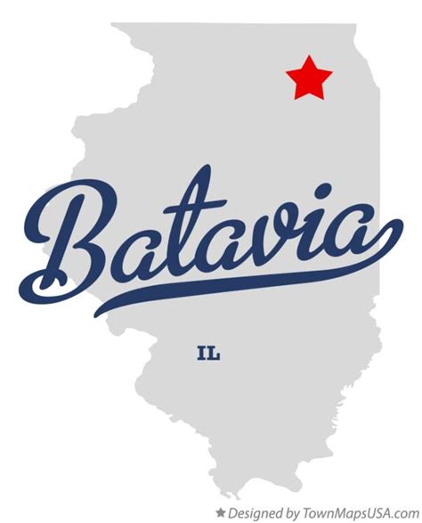 Map of Batavia, IL, Illinois