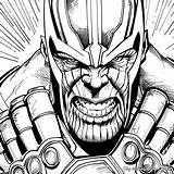 Thanos Coloring Pages  Free & Printable sketch template