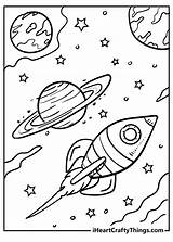 Printable Space Coloring Pages sketch template