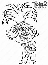 DreamWorks Trolls Princess Poppy coloring Page  Download Print Or sketch template