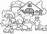 Kleurplaten Thema Boerderij Preschool Coloring Pages Baby Farm  sketch template