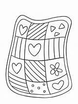 Patchwork Quilts Coloring Pages sketch template