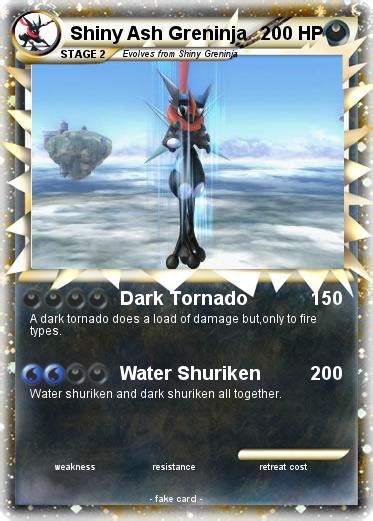 Pokémon Shiny Ash Greninja - Dark Tornado - My Pokemon Card