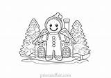 Free Gingerbread Coloring Page  Printable Man Sheet sketch template