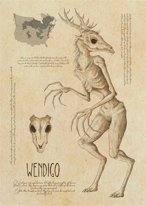 Wendigo I Love Drawing Folklore Creatures And Decided - vrogue.co