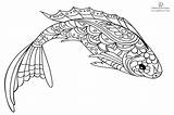 Fish Coloring Pages For Adults FREE 2025  And Learn sketch template