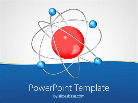3D Atom PowerPoint Template | Slidesbase