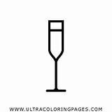 Champagne Glass Coloring Pages For Kids  Free sketch template