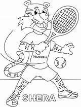 Tennis Racket Coloring Page At GetColoringscom  Free Printable sketch template